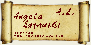 Angela Lazanski vizit kartica